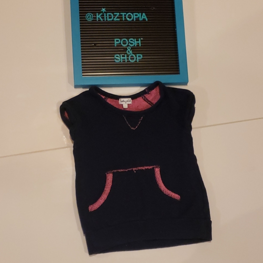 ⚡4/$25 Splendid Shirt w/ pocket & pink stitching